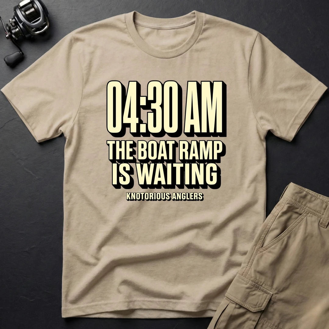 4:30 Boat Ramp T-Shirt in Sand