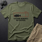 Catch Memories T-Shirt in Military Green