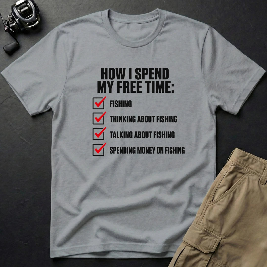 Free Time T-Shirt in Sport Grey
